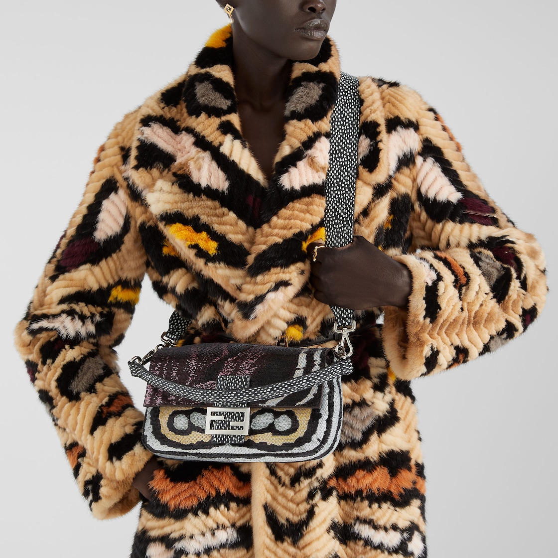 FENDI Baguette® Multicolor Night Butterfly sequin bag - Image 2